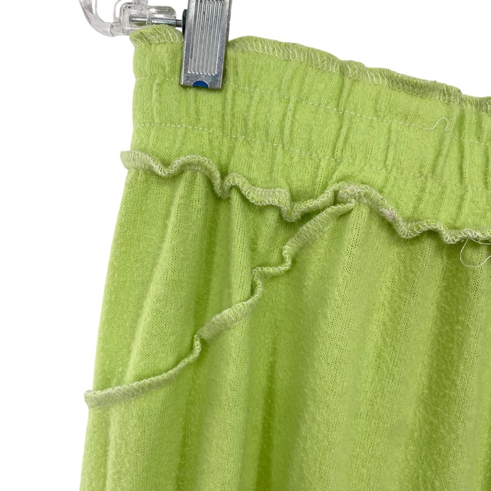 Out From Under Urban Outfitters Green Ballon Cinched Fuzzy Lounge Pants - Picture 7 of 9